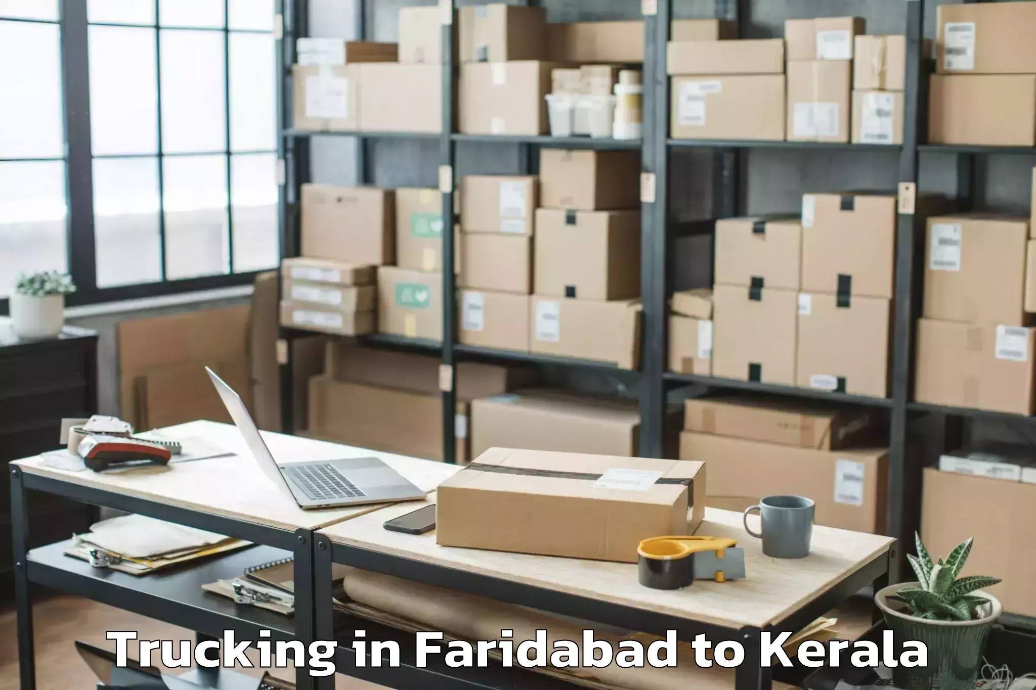 Get Faridabad to Triprayar Trucking